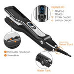 Steam Hair Straightener Ceramic Tourmaline Vapor Styling