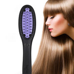 Hair Straightener Brush Ceramic Fast Heating Styling Tool