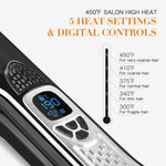Steam Hair Straightener Ceramic Tourmaline Vapor Styling