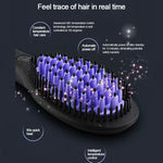 Hair Straightener Brush Ceramic Fast Heating Styling Tool