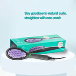 Hair Straightener Brush Ceramic Fast Heating Styling Tool