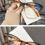Cat-eye Reading Glasses Women Fashion Large Frame HD Lens