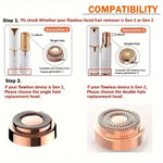 Hair Remover Replacement Heads Finishing Touch