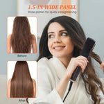 Hair Straightener Ceramic Flat Iron Wide Plate Pro Plus