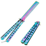 Hair Styling Tools Foldable Comb Stainless Beard Brush