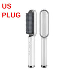 Hair Straightener Brush Quick Heated Electric Hot Comb Tool