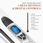 Steam Hair Straightener Ceramic Tourmaline Vapor Styling
