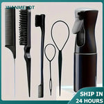 4 Piece Hair Styling Comb Set Rat Tail Edge Brush