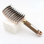 Scalp Massage Hair Brush Bristle Nylon Detangling Pro