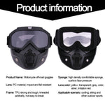 Outdoor Sport Face Mask & Goggles for Motorcycle & Snowboard