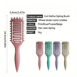 Curl Define Styling Brush Hollow Detangling Barber