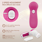 5-in-1 Facial Cleansing Brush Rotating Pore Cleaner Device