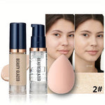 Face Makeup Set 3Pcs Matte Waterproof Foundation Primer