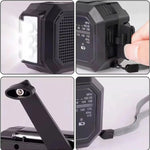 Portable Solar Radio with Crank & USB Charger for Emergency