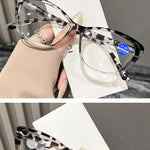Cat-eye Reading Glasses Women Fashion Large Frame HD Lens
