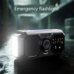 Portable Solar Radio with Crank & USB Charger for Emergency