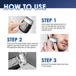 Electric Shaver for Men Waterproof Digital Mini Razor Travel