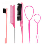 DIY Hair Styling Tools Set Braiding Comb Brush Kit