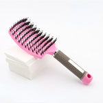 Scalp Massage Hair Brush Bristle Nylon Detangling Pro