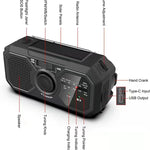 Portable Solar Radio with Crank & USB Charger for Emergency
