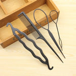 Magic Hair Styling Tools Set Braider Twist Bun Clips Women