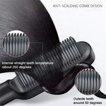 Hair Straightener Quick Heated Electric Hot Comb Brush Tool
