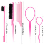 DIY Hair Styling Tools Set Braiding Comb Brush Kit