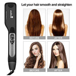 Steam Hair Straightener Ceramic Tourmaline Vapor Styling