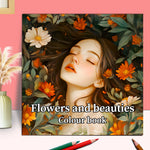 Adult Makeup Coloring Book Beautiful Women in Bloom