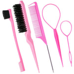 DIY Hair Styling Tools Set Braiding Comb Brush Kit
