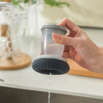 Portable Kitchen Dish Brush Soap Dispensing Scrubber
