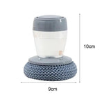 Portable Kitchen Dish Brush Soap Dispensing Scrubber