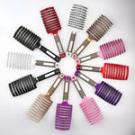 Scalp Massage Hair Brush Bristle Nylon Detangling Pro