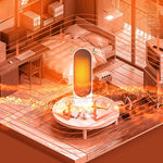 Desktop Electric Heater 500W Portable Thermostat Fan