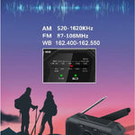 Portable Solar Radio with Crank & USB Charger for Emergency