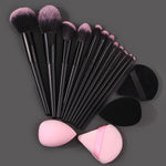 Makeup Brush Set 12 Soft Brushes 4 Beauty Eggs Powder Puff