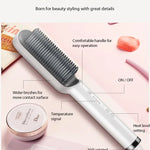 Hair Straightener Brush Quick Heated Electric Hot Comb Tool
