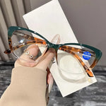 Cat-eye Reading Glasses Women Fashion Large Frame HD Lens