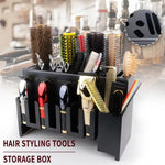  Hair Styling Tools Storage Box Scissors Clipper Comb Rack