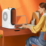 Desktop Electric Heater 500W Portable Thermostat Fan