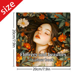 Adult Makeup Coloring Book Detailed Portraits Practice