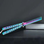 Hair Styling Tools Foldable Comb Stainless Beard Brush