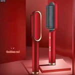 Hair Straightener Brush Quick Heated Electric Hot Comb Tool