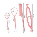 Magic Hair Styling Tools Set Braider Twist Bun Clips Women