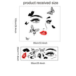 Beauty Wall Sticker Female Face Cosmetic Makeup Salon Art
