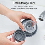 Portable Kitchen Dish Brush Soap Dispensing Scrubber
