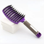 Scalp Massage Hair Brush Bristle Nylon Detangling Pro