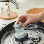 Portable Kitchen Dish Brush Soap Dispensing Scrubber