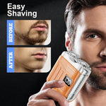 Electric Shaver for Men Mini Rechargeable Double Head Razor