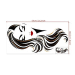 Beauty Wall Sticker Female Face Cosmetic Makeup Salon Art